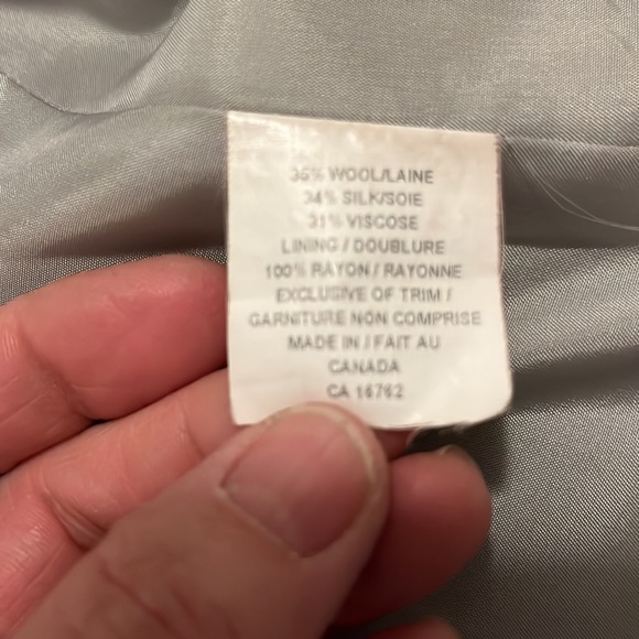 EUC Lida Baday silver blazer style single button silk and wool blend jac… - Picture 11 of 12